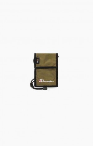 Champion Adjustable Chord Strap Mini Shoulder Bag Women's Bags Olive Green | JYUXM-5368