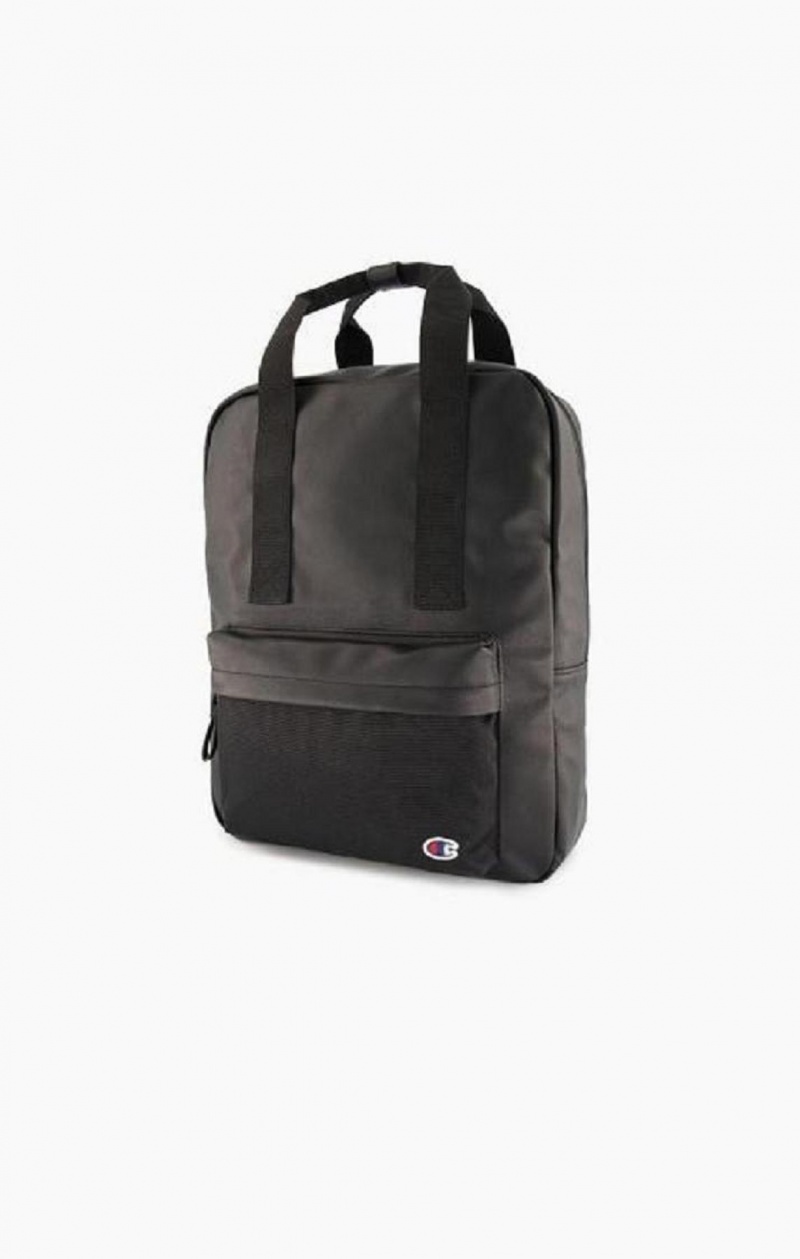 Champion C Logo Vegan Leather Backpack Men's Bags Black | SKMCG-6982
